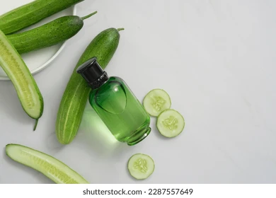 Cucumber juice for dark elbows.