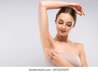 Exfoliation to remove underarm darkness