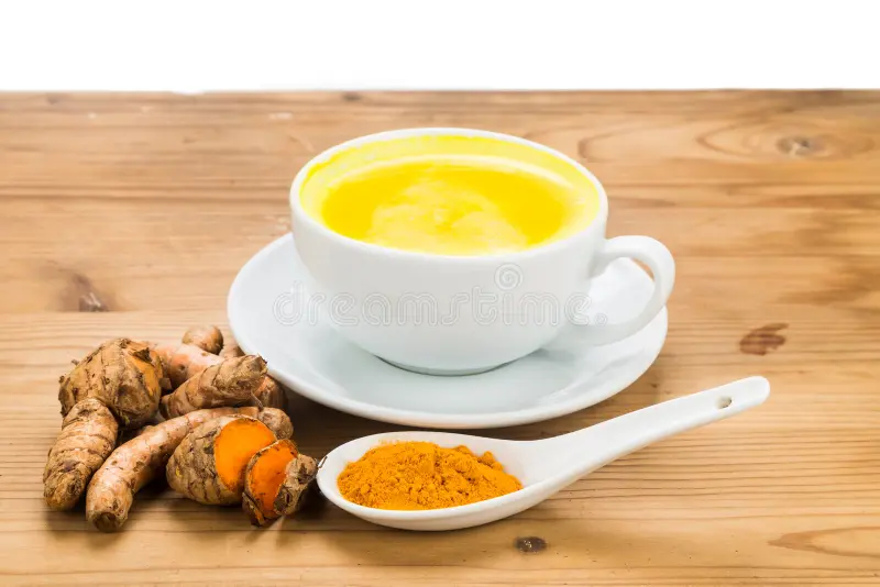 Milk and turmeric are good options for health.