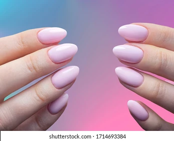 Oval nails are known as types of nail shapes.