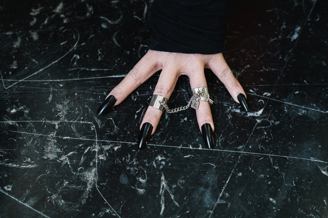 Black glitter