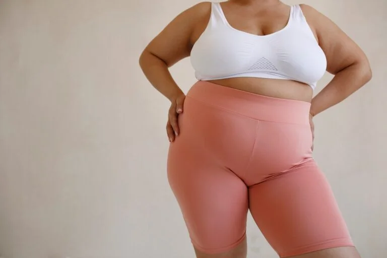 Postpartum belly fat.